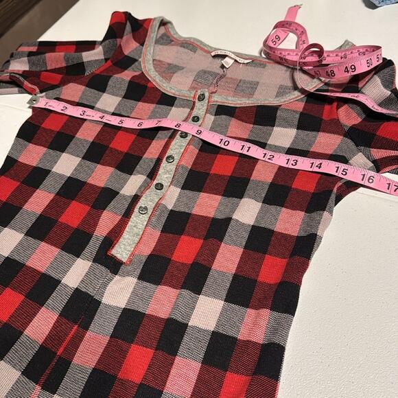 Victoria’s Secret Waffle Patterned Checkered Romper Onesie Women's Medium - Picture 10 of 10